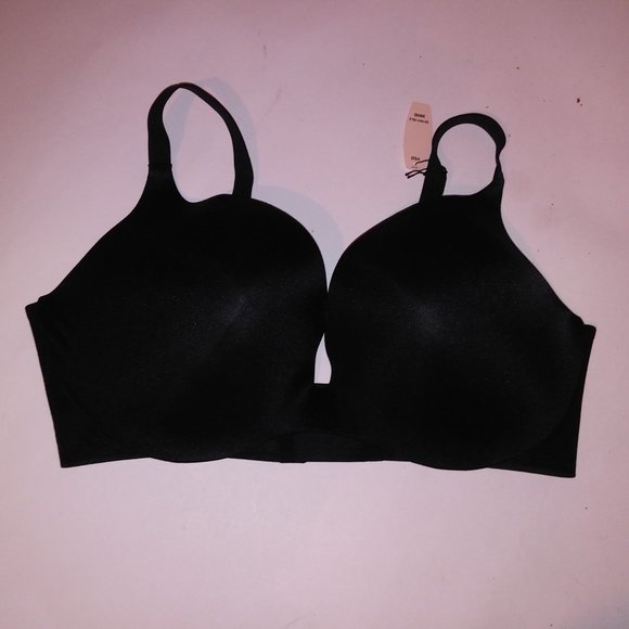 Victoria Secret Bra 38DD Push Up Solid Black Underwire New - Picture 6 of 11